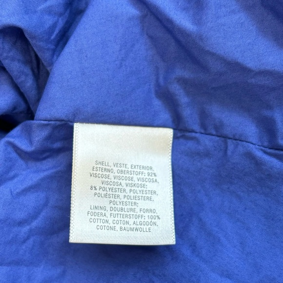 ANTHROPOLOGIE Maeve Rosemary Indigo Midi Dress Size 2 Button Front Pockets - Picture 10 of 11